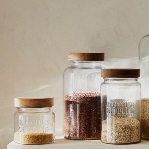 SCREW TOP GLASS JAR
