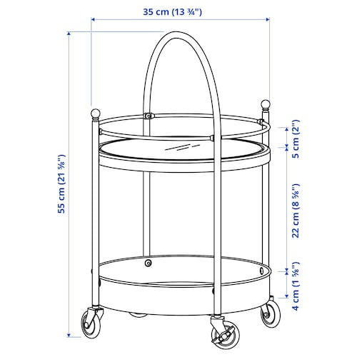 ترولی ایکیا مدل FROSJON - Image 7